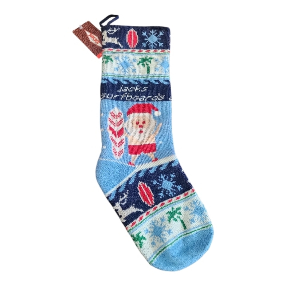 Jack's Surfboards Knitted Surfing Santa Christmas Stocking‎